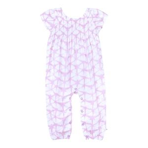 Burt's Bees Baby | Light Lilac Glistening Tie-Dye Organic Cotton Playsuit. 24M​